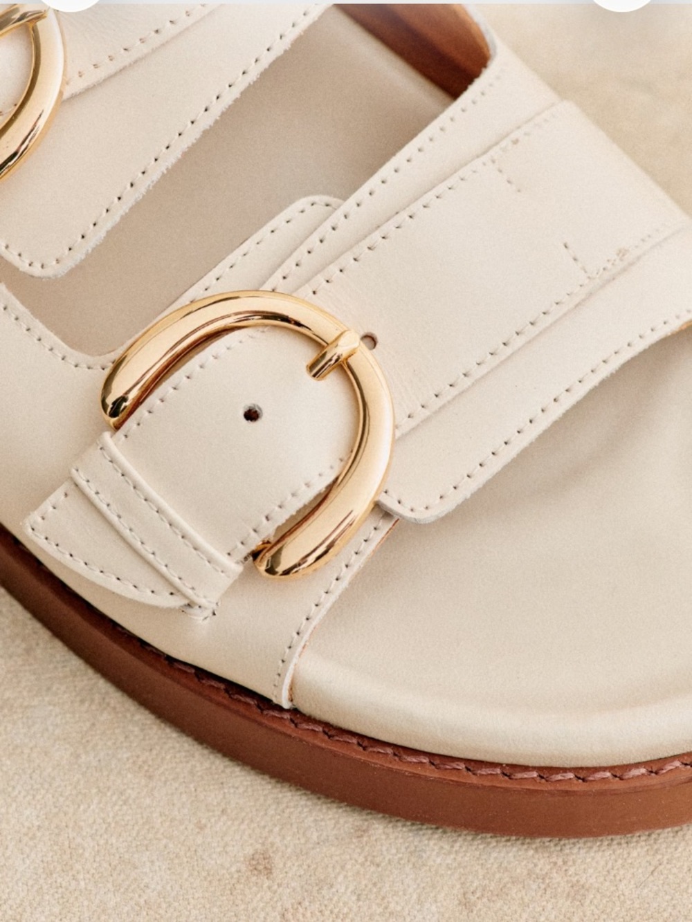 EUC Sezane Lenny low mule in Ecru size 39 US 8